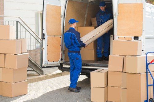 Professional removal team working in Shepherdsbush street move