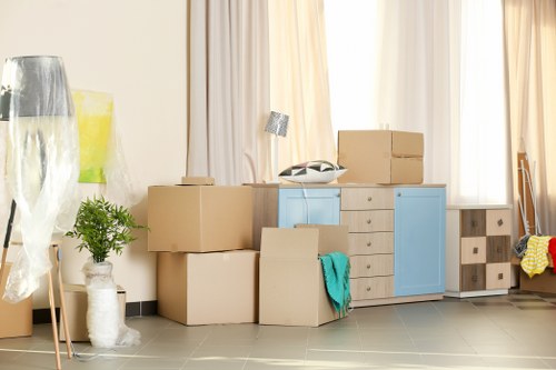 Removal van in Shepherdsbush ready for a local house move