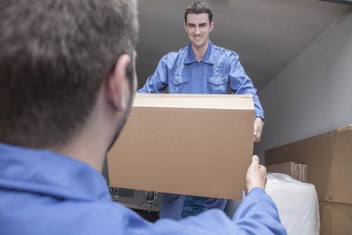 Van moving items from a Shepherds Bush flat