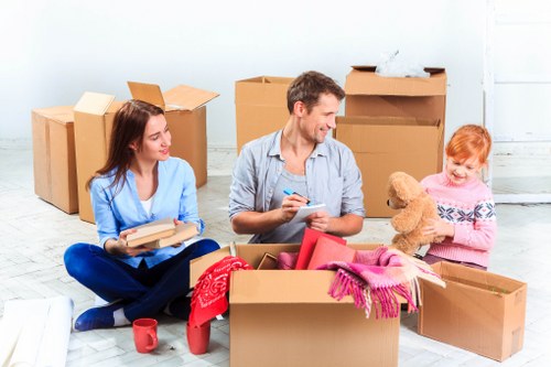 Secure packing for office removals in Shepherdsbush
