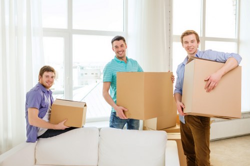 Commercial relocation team handling office furniture in Shepherds Bush