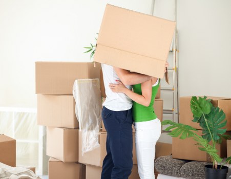 Loading belongings into a removal van in Shepherdsbush