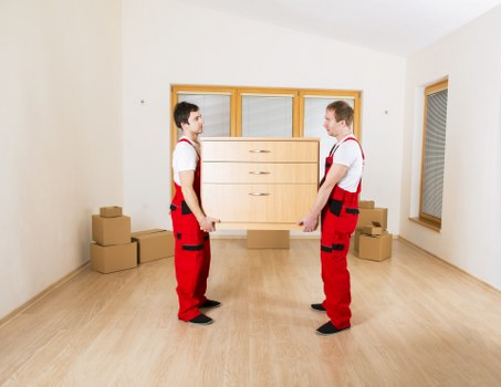 Office relocation equipment being transported by a Shepherdsbush removal service